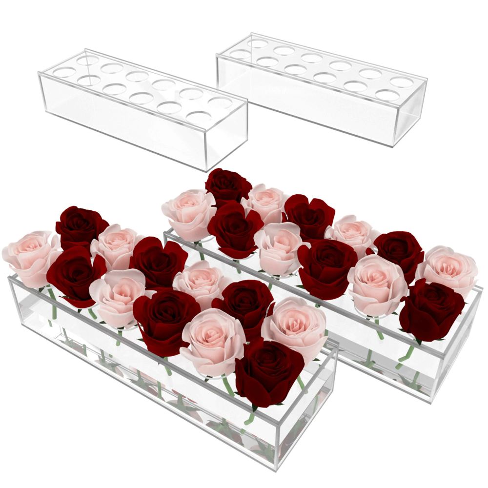 3D product render, roses in an acrylic display box
