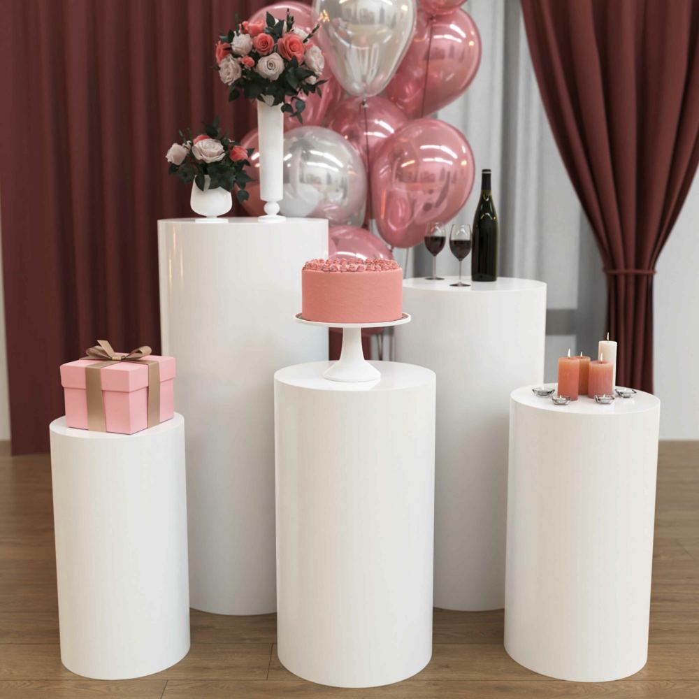 3D product render, event display pillars